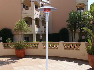 Sunglo Stainless Steel Permanent Post Natural Gas Patio Heater