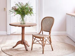 Sika Design Originals Antique Wicker Cushion Dining Chair in Youtoo Dark Grey