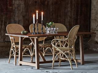 Sika Design Originals Natural Wicker Cushion Dining Chair in Youtoo Sand