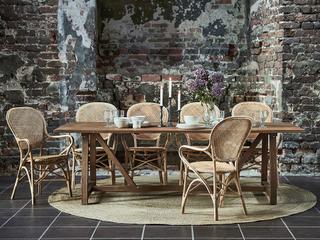 Sika Design Originals Natural Wicker Cushion Dining Chair in Youtoo Sand