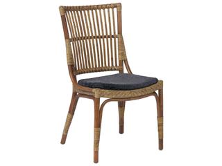 Sika Design Originals Anqtiue Wicker Cushion Dining Chair in Youtoo Dark Grey