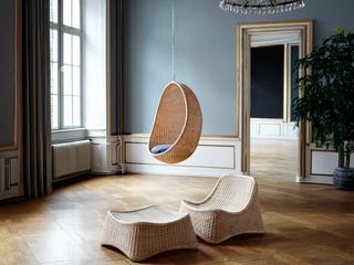 Sika Design Icons Natural Wicker Cushion Swing in Youtoo Sand