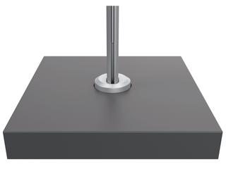 Shademaker Titan Galvanized Steel/Aluminum 118lbs Base with Lid