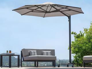 Shademaker Taurus Aluminum 10" Foot Octagon Crank Lift Umbrella