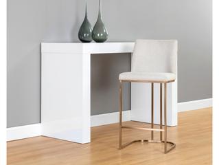 Sunpan Rayla Belfast Oatmeal Upholstered Bar Stool