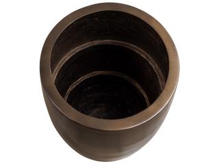 Sunpan Outdoor Aster Concrete Antique Bronze Tall Round Planter