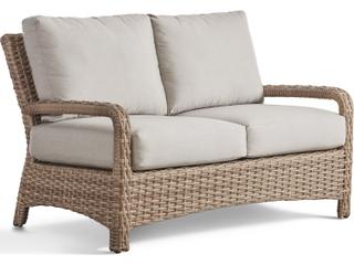 Caswell Wicker Mushroom Patio Loveseat