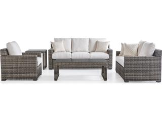 South Sea Rattan New Java Quick Ship Wicker Cushion Sofa