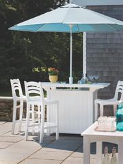 Seaside Casual Portsmouth Recycled Plastic Rectangular Party Outdoor Bars
