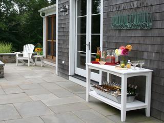 Seaside Casual Complementary Pieces Recycled Plastic Windsor Large Rectangular Outdoor Patio Buffet Table