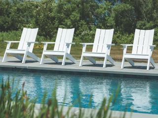 Seaside Casual Mad Recycled Plastic Outdoor Adirondack Chair