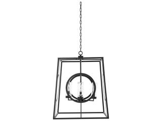 Summer Classics Omar Stainless Steel Black Outdoor Chandelier