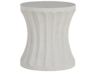 Summer Classics Cast Stone Gannet Round Outdoor End Table