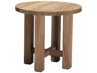 Summer Classics Croquet Teak Round Outdoor End Table