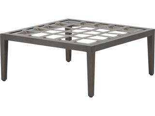 Summer Classics Santa Barbara Aluminum Slate Grey Outdoor Patio Ottoman