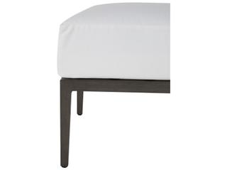 Summer Classics Santa Barbara Aluminum Slate Grey Outdoor Patio Ottoman