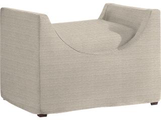 Washboard Mist Swivel Lounge Chair — Gayle Outdoor Bench in Washboard Mist