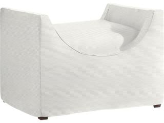 Washboard Snow Swivel Lounge Chair — Gayle Outdoor Bench in Washboard Snow