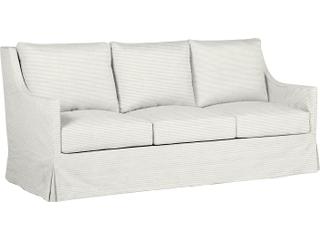 Washboard Snow Left Arm Facing Corner Sofa — Shelby Outdoor Sofa in Washboard Snow