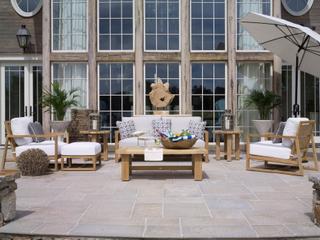 Summer Classics Avondale Teak Cushion Outdoor Lounge Set