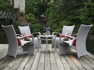 Summer Classics Halo Oyster Wicker Lounge Set