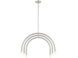 Savoy House Meridian 6-Light Brushed Nickel Chandelier