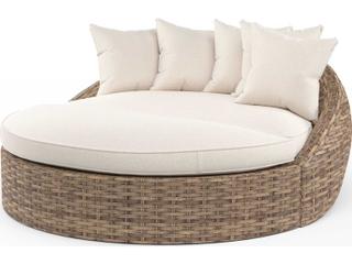 Sunset West Havana Medium Wood Wicker Cushion Lounge Bed
