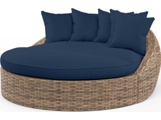 Sunset West Havana Tobacco Wicker Cushion Lounge Bed