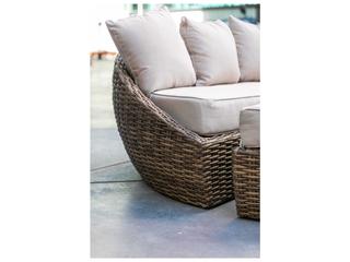 Sunset West Havana Tobacco Wicker Cushion Lounge Bed