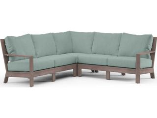Sunset West Laguna Driftwood Aluminum Cushion Sofa