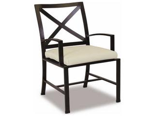 Sunset West Quick Ship La Jolla Rich Chocolate Aluminum Cushion Dining Chair