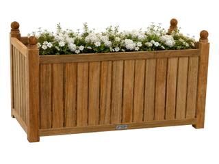Three Birds Casual Teak Flower Box Rectangle