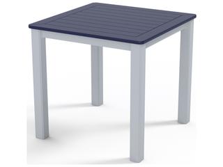 Telescope Casual Marine Grade Polymer Square Outdoor Patio End Table