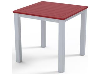 Telescope Casual Marine Grade Polymer Square Outdoor Patio End Table