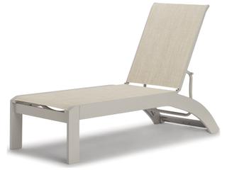 Telescope Casual Dune Mgp Sling Recycled Plastic Stacking Armless Outdoor Patio Chaise with Wheels