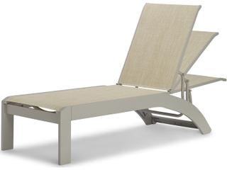 Telescope Casual Dune Mgp Sling Recycled Plastic Stacking Armless Outdoor Patio Chaise with Wheels