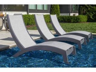 Telescope Casual Dune Marine Grade Polymer Sling Outdoor Patio Lounge Set