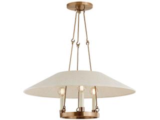 Troy Lighting Archive 3-Light Patina Brass Candelabra Chandelier
