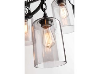 Troy Lighting Gotham 20-Light Aged Silver Glass Candelabra Tiered Chandelier
