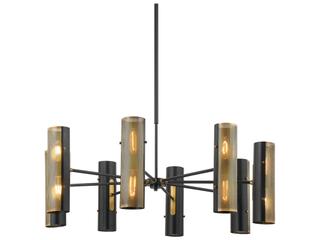Troy Lighting Mikka 16-Light6-Light Patina Brass Black Chandelier
