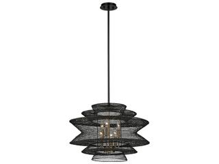 Troy Lighting Kokoro 6-Light Bronze Candelabra Chandelier