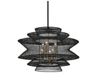 Troy Lighting Kokoro 6-Light Bronze Candelabra Chandelier