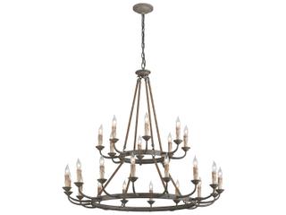 Troy Lighting Cyrano 24-Light Earthen Bronze Candelabra Chandelier