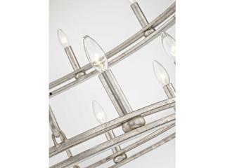 Troy Lighting Sutton 20-Light Champagne Silver Leaf Candelabra Chandelier