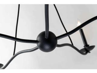 Troy Lighting Sawyer 5-Light Forged Iron Black Candelabra Chandelier