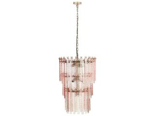 TOV Hampshire Pink Acrylic 3-Tier Chandelier