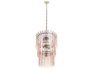 TOV Hampshire Pink Acrylic 3-Tier Chandelier