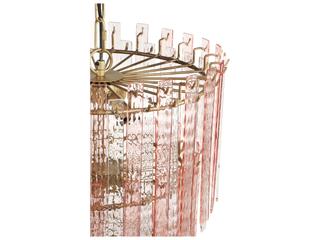 TOV Hampshire Pink Acrylic 3-Tier Chandelier