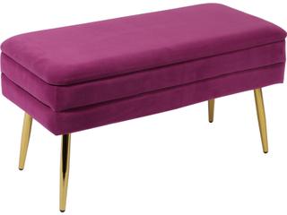 TOV Ziva 31" Velvet Storage Bench