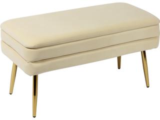 Ziva 31" Velvet Storage Bench